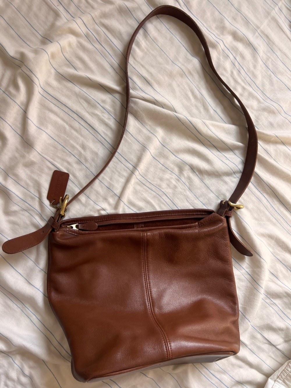 Vintage Coach Rivington Soho 4141 Brown Leather Crossbody Bag